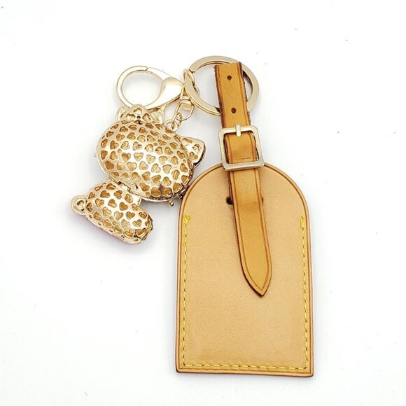 Authentic Louis Vuitton Luggage Nametag with Unbranded Keycharm - Picture 6 of 15